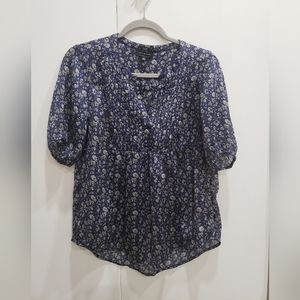 Lucky brand puffy sleeves blouse